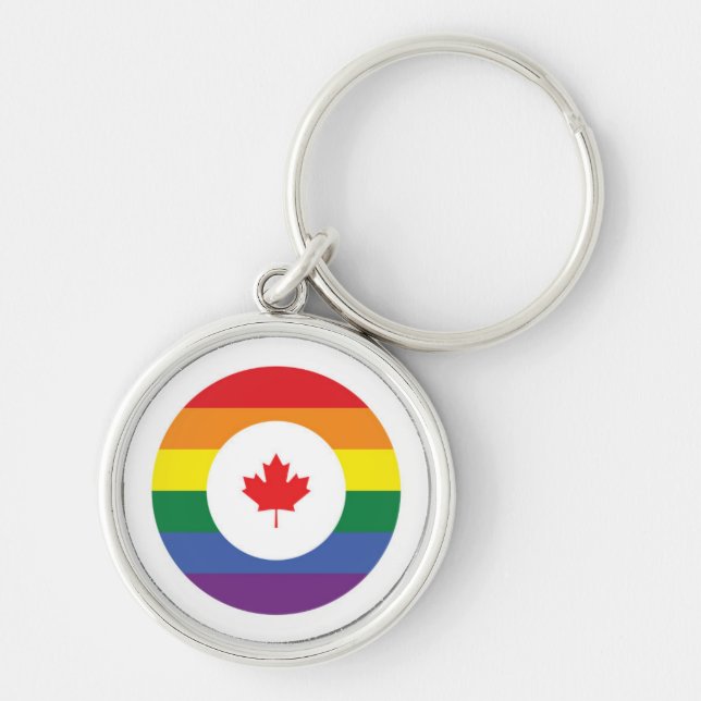 Llavero Orgullo gay de Canadá (Frente)