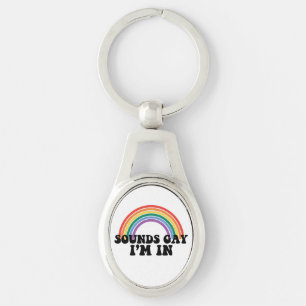 Llavero Orgullo Gay LGBT Arcoíris Suena Gay Estoy Dentro 