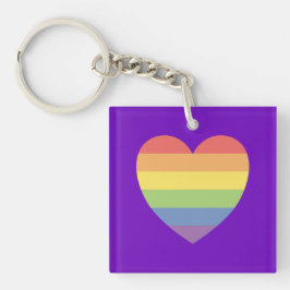 Llavero Orgullo gay Merch Rainbow Heart LGBTQ
