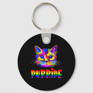 Llavero Orgullo gay para hombres LGBT Gift Cat Purri