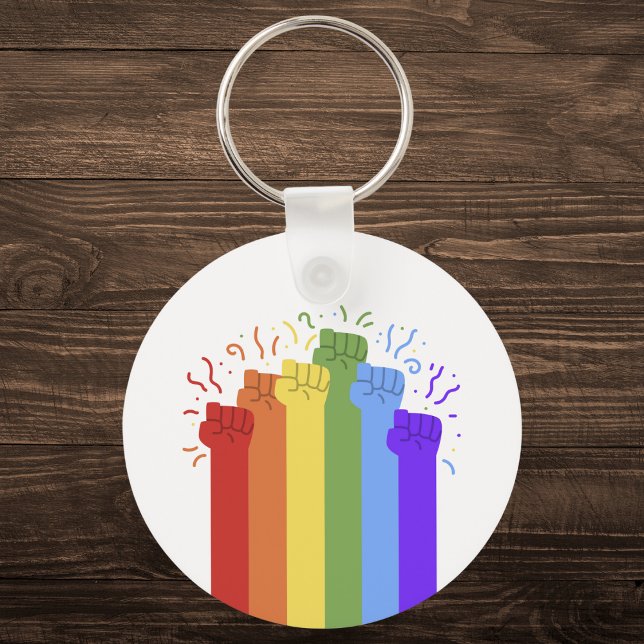 Llavero Orgullo inicial de unidad arcoiris (Subido por el creador)