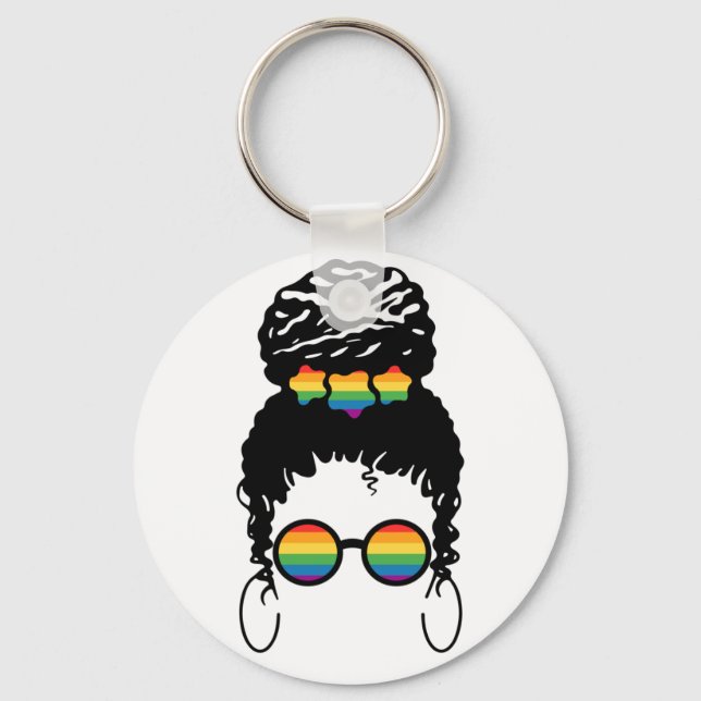 Llavero Orgullo LGBT. Amor gay. (Anverso)