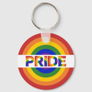 Llavero Orgullo LGBT Arcoiris Bullseye