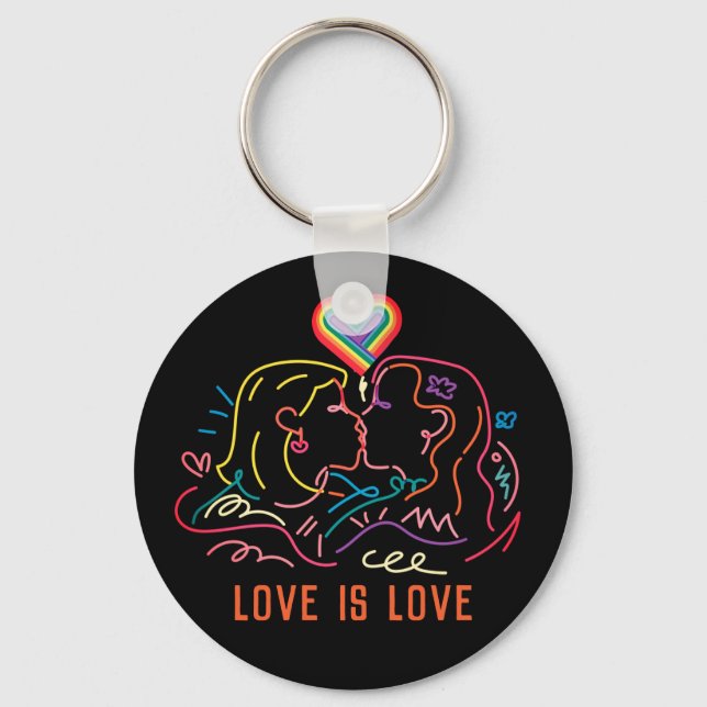 Llavero Orgullo LGBT Lesbiana (Anverso)