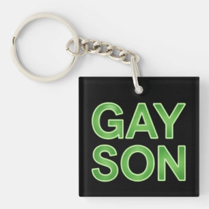 Llavero Orgullo LGBTQ divertido de Gay Son