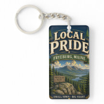 Orgullo Local Fryeburg Maine Rectángulo Acrílico