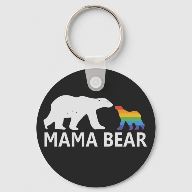 Llavero Orgullo Mamá Oso Orgullosa Mamá Lgbt Mama Bear (Anverso)