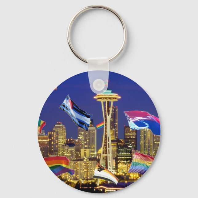 Llavero Orgullo Seattle (Anverso)