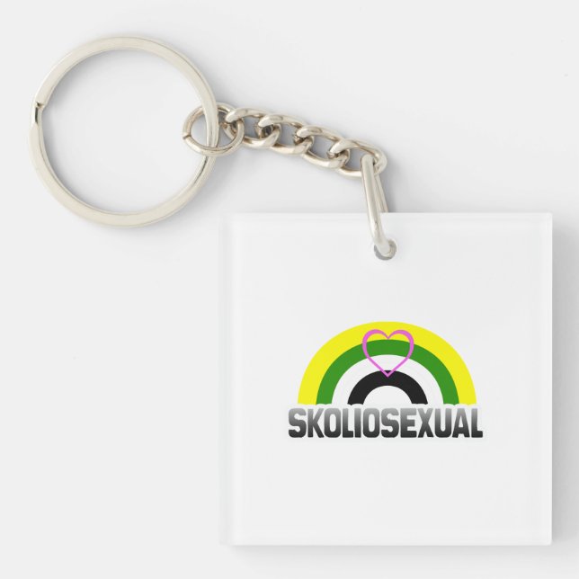 Llavero Orgullo skoliosexual (Frente)