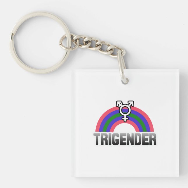 Llavero Orgullo Trigénero (Frente)