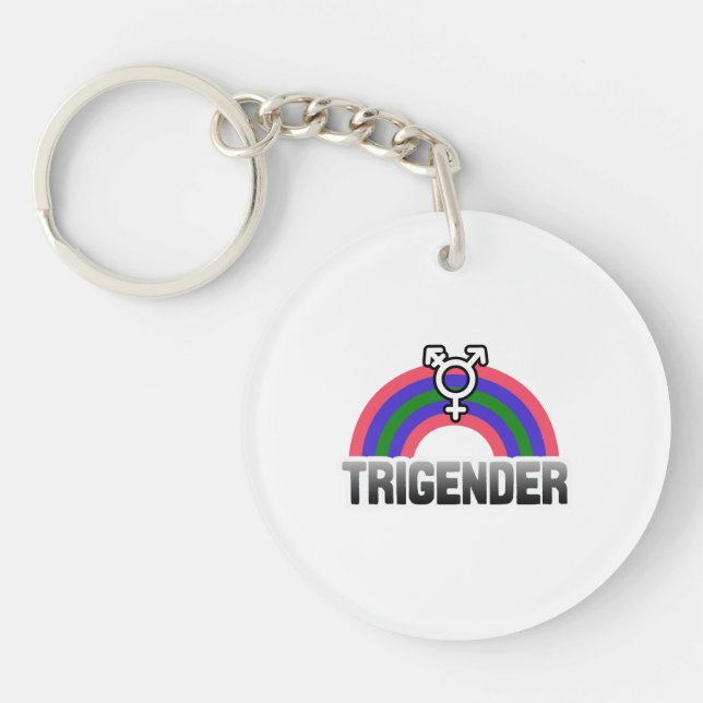 Llavero Orgullo Trigénero (Frente)