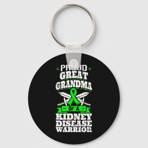 Llavero Orgullosa Abuela De Guerrero De La Enfermedad Del