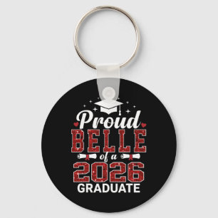 Llavero Orgullosa Belle de una graduada de 2026 Graduación