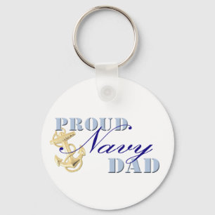 Llavero Orgullosa cadena de claves Navy Dad