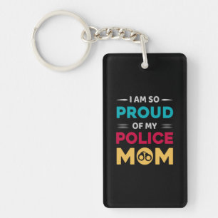 Llavero Orgullosa De Mi Madre Policial