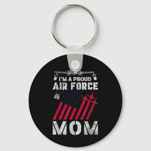 Llavero Orgullosa Fuerza Aérea Mamá Fuerza Aérea Militar E