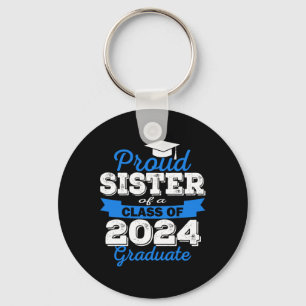Llavero Orgullosa Hermana De 2024 Graduada Impresionante C