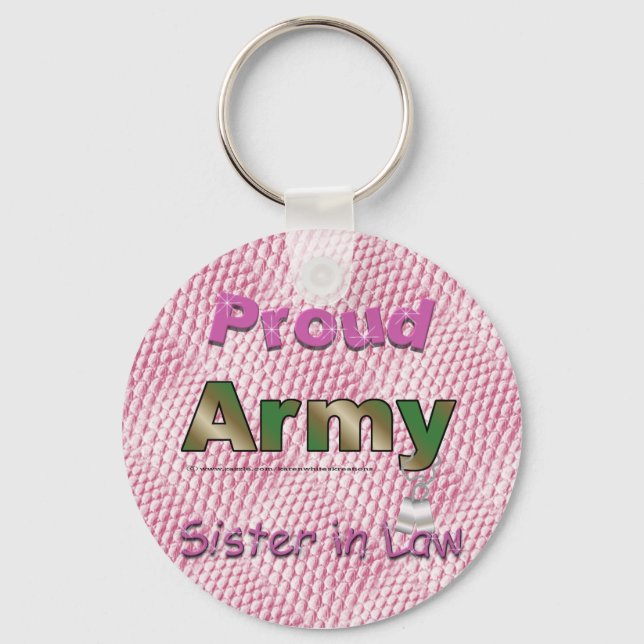 Llavero Orgullosa Hermana del Ejército en la Keychain Jurí (Anverso)