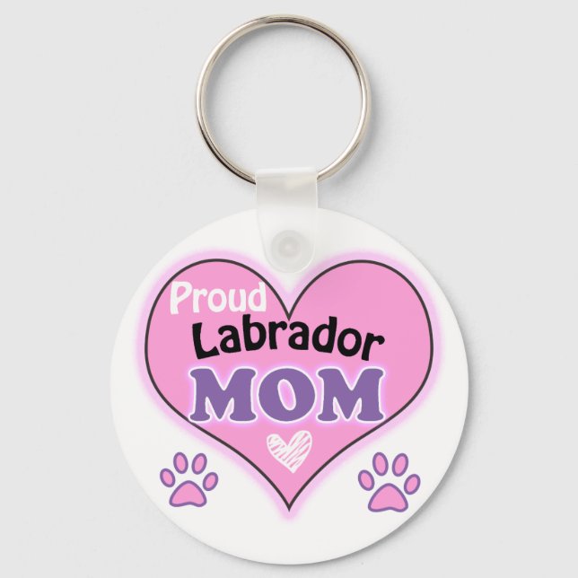 Llavero Orgullosa Labrador Mom (Anverso)