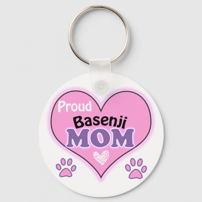 Llavero Orgullosa madre de Basenji (Anverso)