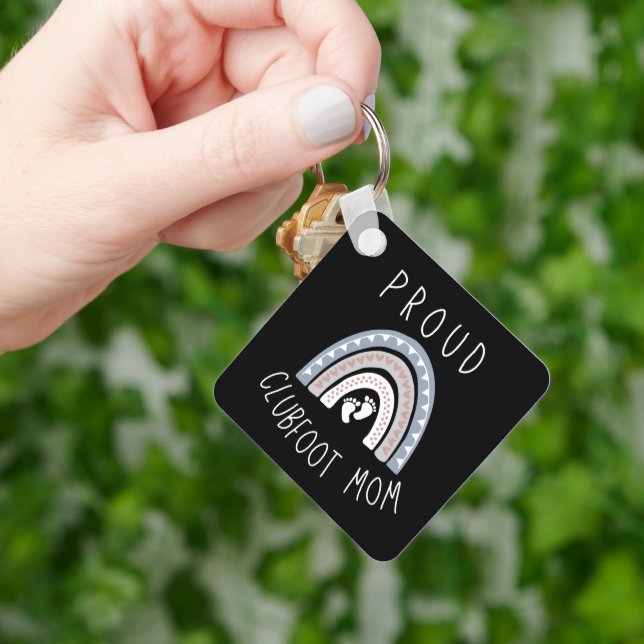 Llavero Orgullosa Madre De Clubfoot (Mano)