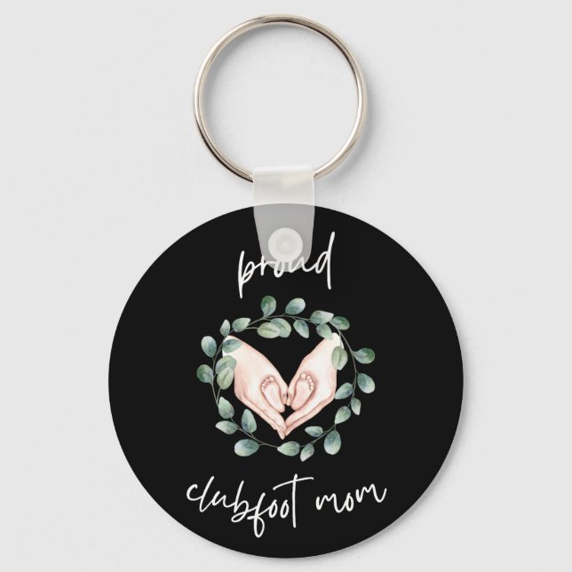 Llavero Orgullosa Madre De Clubfoot (Anverso)