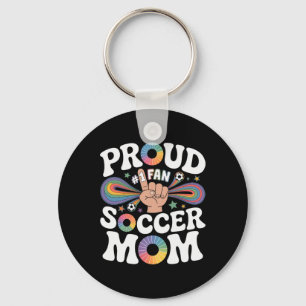 Llavero Orgullosa Madre de Fútbol Fan Cheerful Apoyo Para
