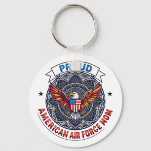 Llavero Orgullosa madre de la Fuerza Aérea Americana