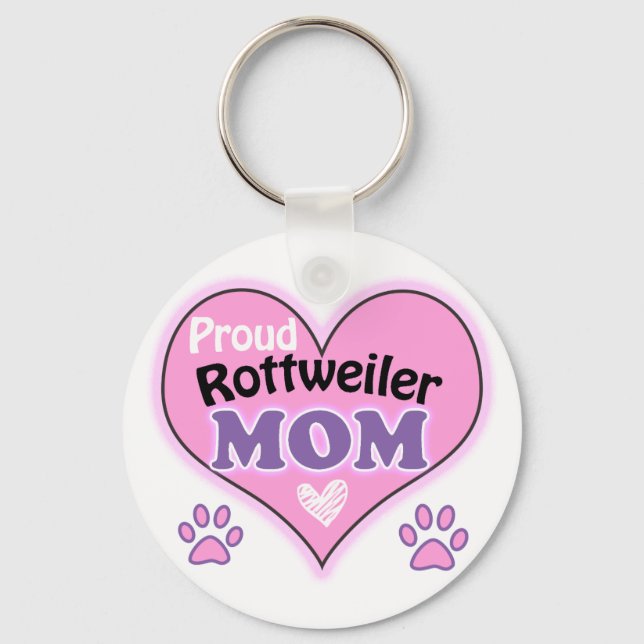 Llavero Orgullosa madre de Rottweiler (Anverso)