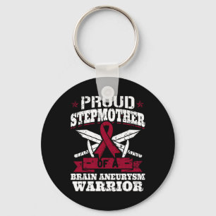 Llavero Orgullosa Madre De Un Guerrero De Aneurysmo Cerebr