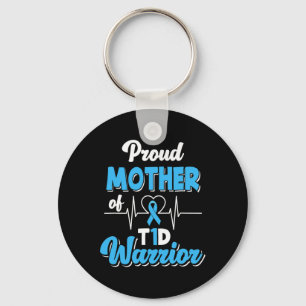 Llavero Orgullosa Madre De Un Guerrero Del T1d Diabetes Di