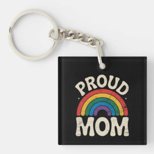 Llavero Orgullosa madre LGBTQ Orgullo gay Arcoíris Día de
