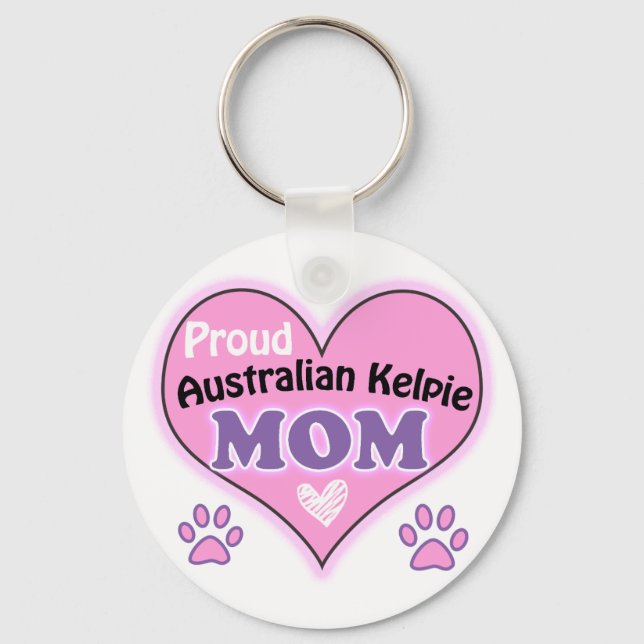 Llavero Orgullosa mamá australiana Kelpie (Anverso)