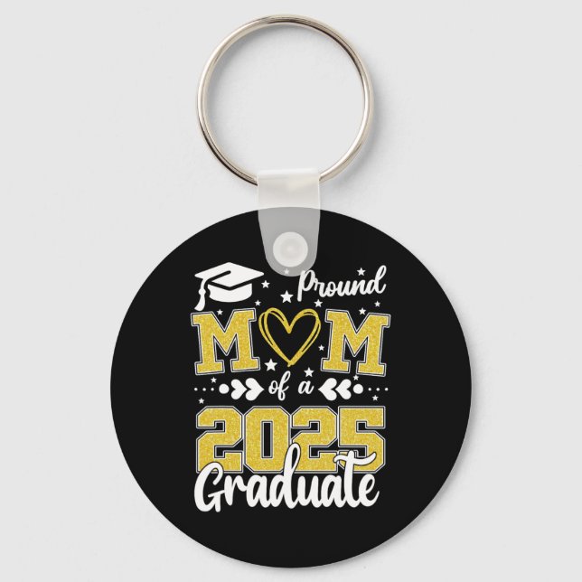 Llavero Orgullosa Mamá De Un Graduado De 2025 (Anverso)