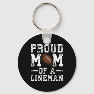 Llavero Orgullosa Mamá De Un Liniero De Fútbol Americano F
