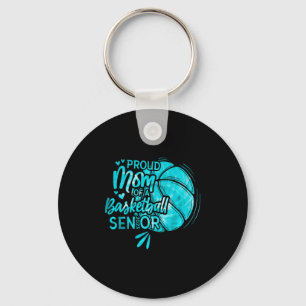 Llavero Orgullosa mamá de una camiseta de baloncesto senio