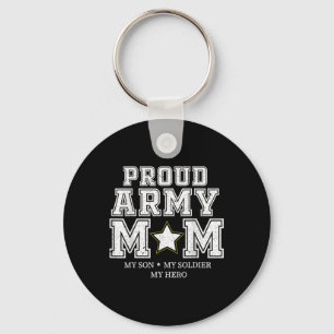 Llavero Orgullosa Mamá Del Ejército Mi Hijo, Mi Soldado, M