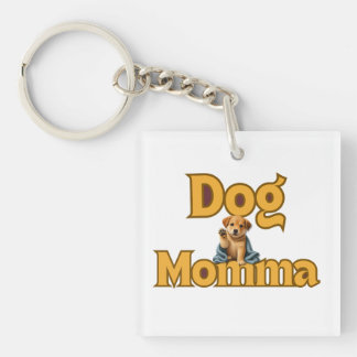 Llavero Orgullosa Mamá Perruna Día de la Madre Doble Cara 