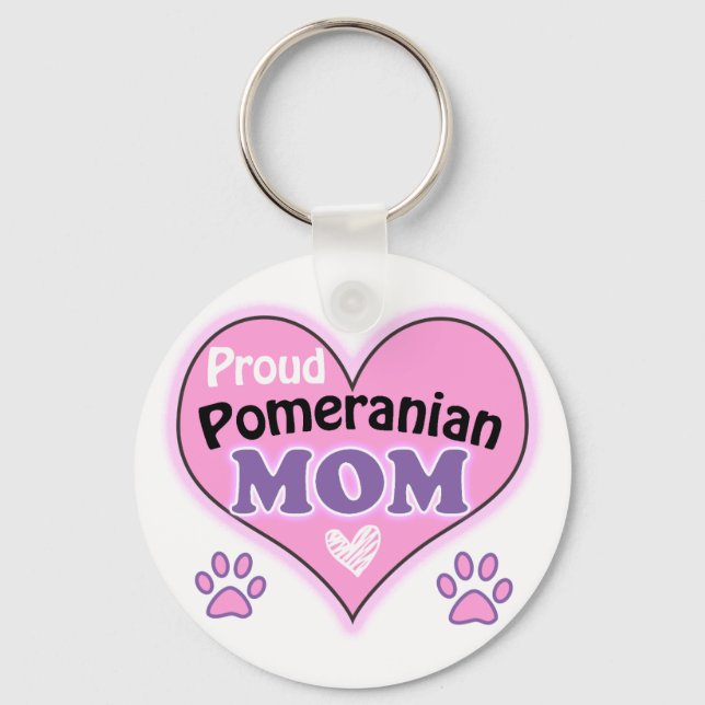 Llavero Orgullosa mamá Pomerania (Anverso)
