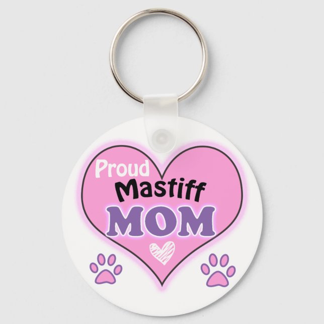 Llavero Orgullosa Mastiff Mom (Anverso)