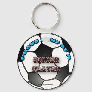 Llavero Orgullosa Tía de un keychain de jugador de fútbol