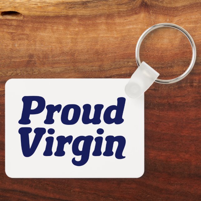 Llavero Orgullosa Virgen de la Abstinencia Cristiana (Anverso)