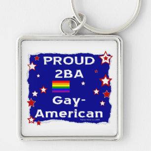 Llavero Orgulloso 2BA Gay-American
