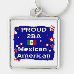 Llavero Orgulloso 2BA mexicano-americano