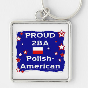 Llavero Orgulloso 2BA Polaco-Americano