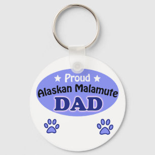 Llavero Orgulloso Alaskan Malamute Dad