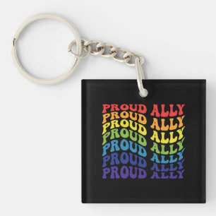 Llavero Orgulloso Ally   LGBTQ   Orgullo gay   Arcoiris