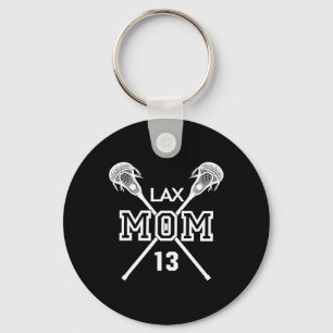 Llavero Orgulloso Amor Lacrosse Mom #13 Lax Player Número