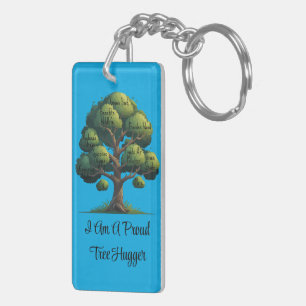 Llavero Orgulloso árbol Hugger Acrylon Keychain