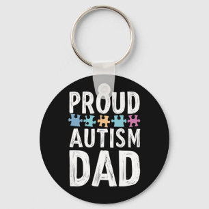 Llavero Orgulloso Autismo Papá - Voces De Fuerza Y Amor St